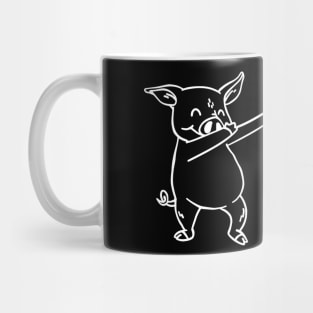 Fighting Pig and Alpaca Mug